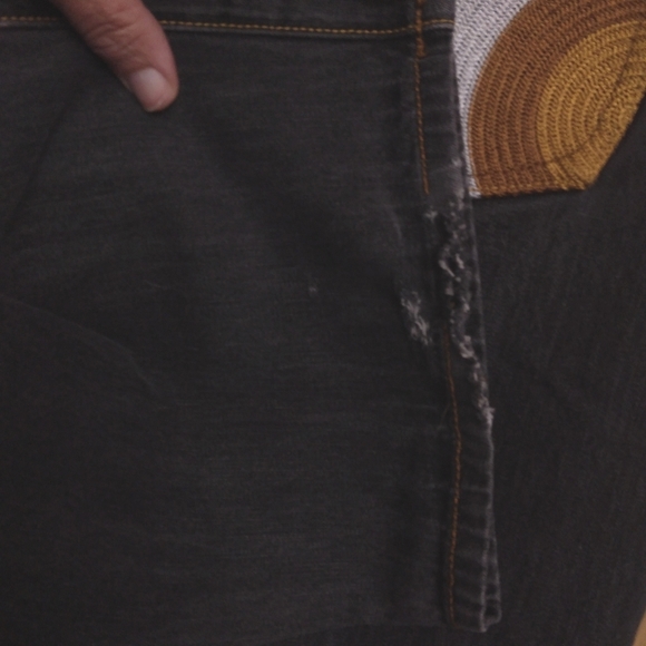 Rocawear men's sz 34 straight leg gray distressed denim jeans made in Hong Kong - Picture 6 of 10